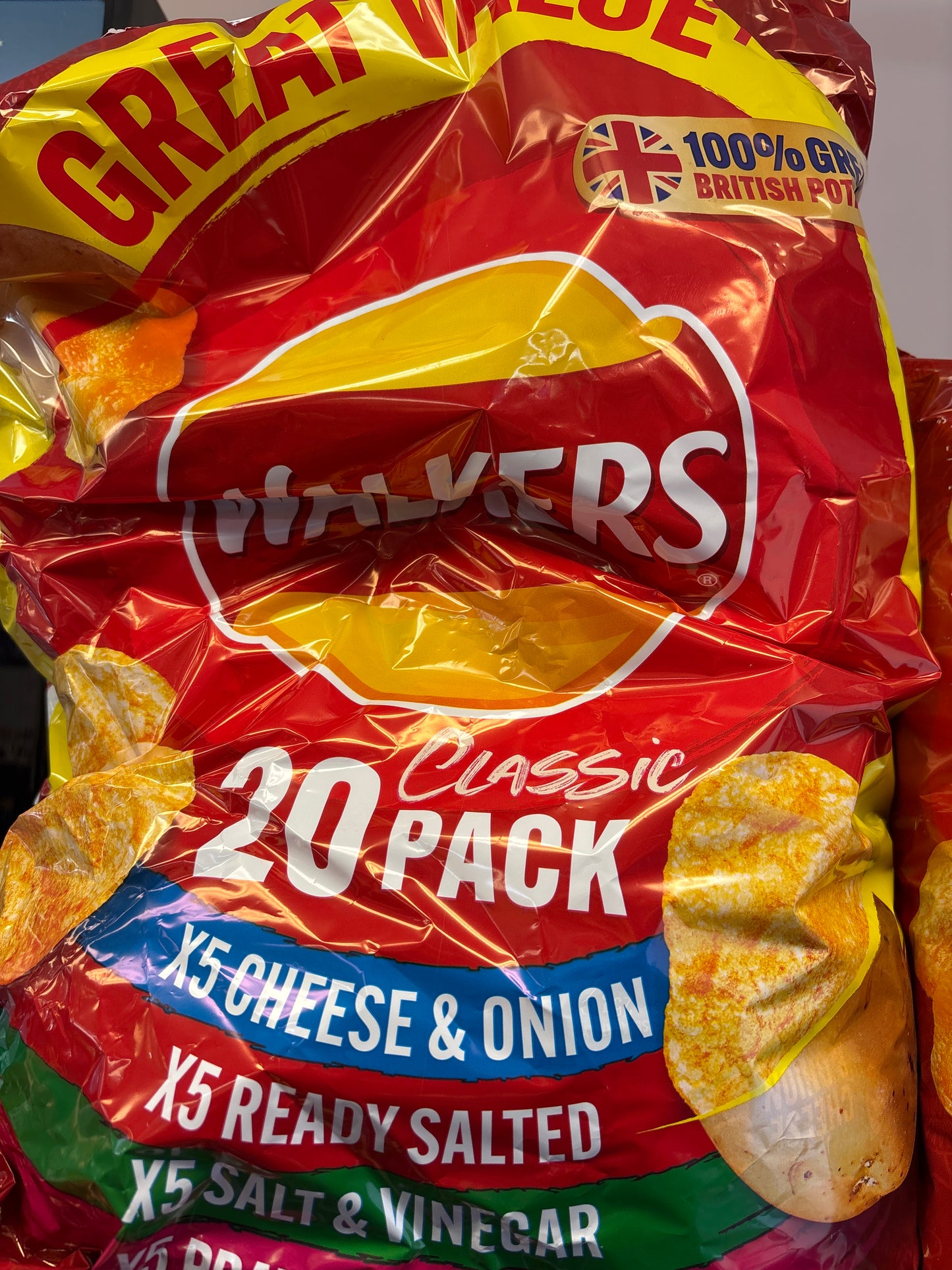 Walkers 20 pk Variety Crisps (BBD 08/08/26)