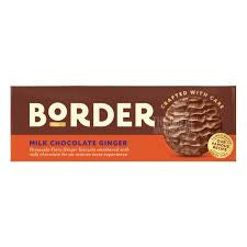 Border Milk Chocolate Ginger Biscuits 150g