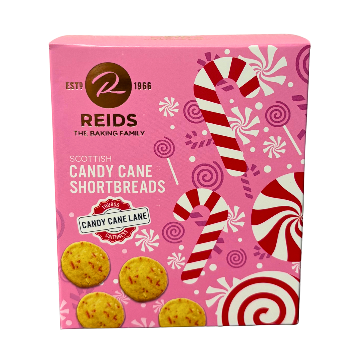 Reids Candy Cane Shortbread 150g