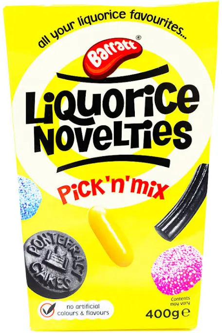 Barrett Liquorice Novelties Carton 400g