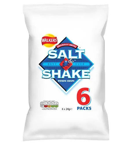 Walkers Salt & Shake 6pk