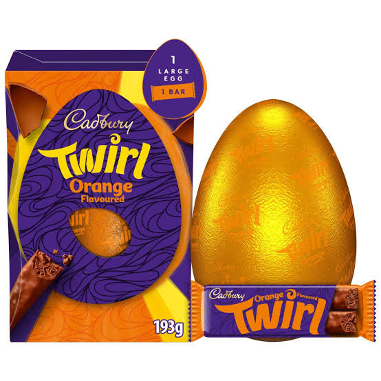 Cadbury Orange Twirl Egg 193g