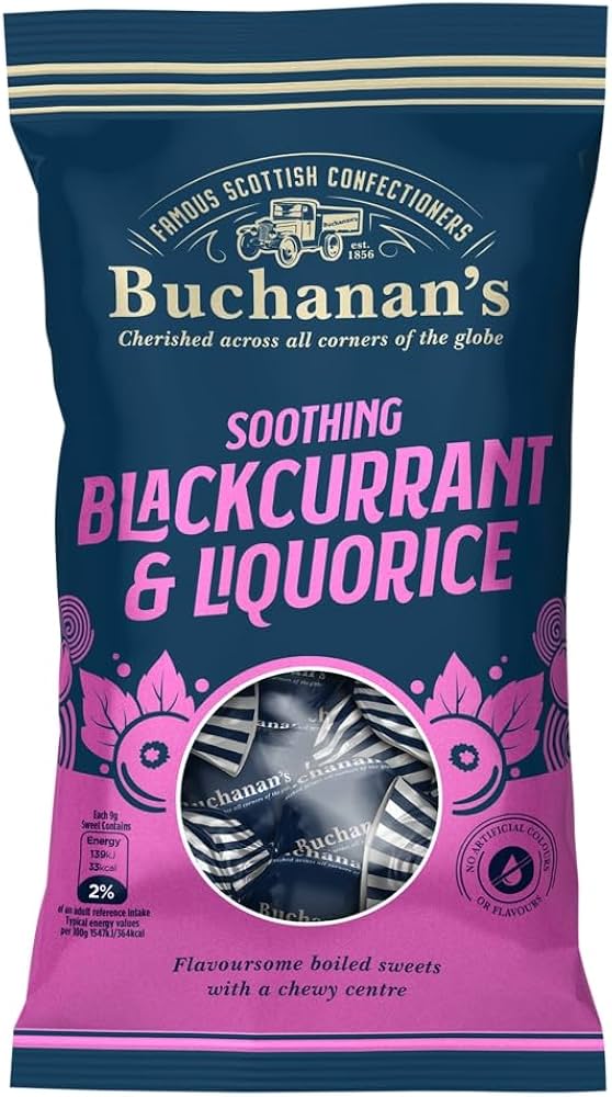 Buchanans Blackcurrant & Liquorice 120g