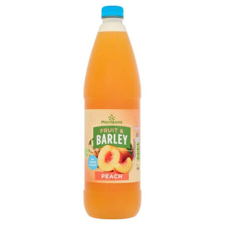 Morrisons Peach Fruit & Barley Squash 1L NAS