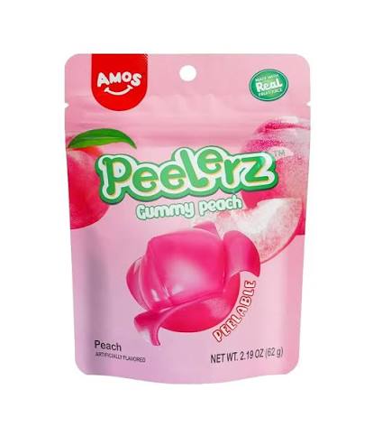 Amos Peelerz Gummy Peach 65g