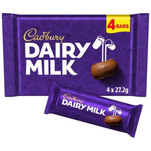 Cadbury Dairy Milk 4pk x 27.2g
