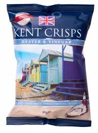 Kent Oyster & Vinegar Crisps 40g