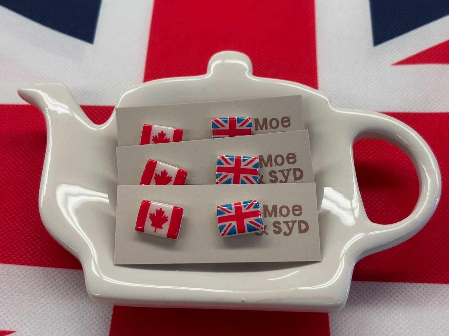 Union Jack & Canada Earrings