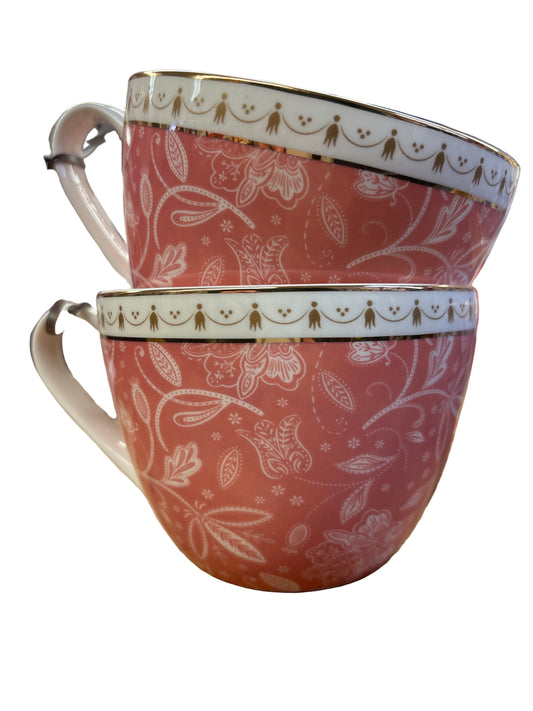 English Mug Co. Large Tea Cup Pink