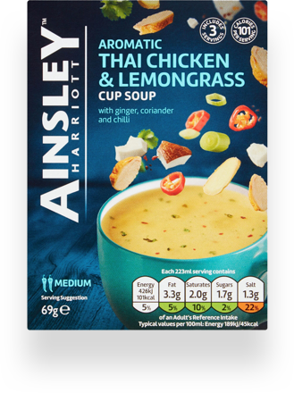 Ainsley Harriot Aromatic Thai Chicken and Lemongrass Cup Soup