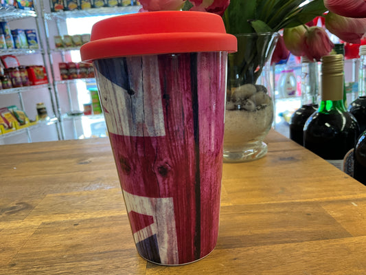 Ceramic travel mug union jack