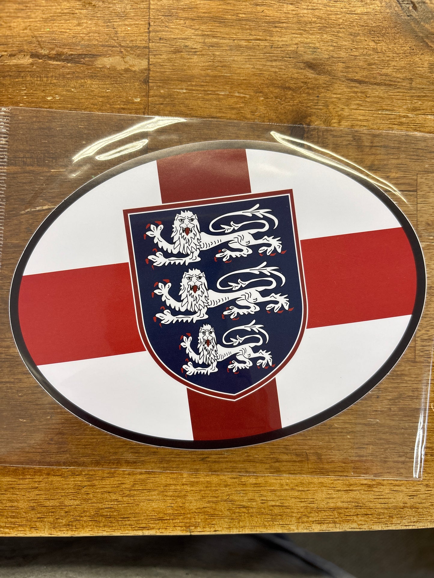 Oval England 3 Lions Sticker / Decal
