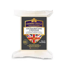 Coombe Castle British extra mature cheddar cheese, 200 g