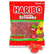 Haribo Squidgy Strawbs 160g