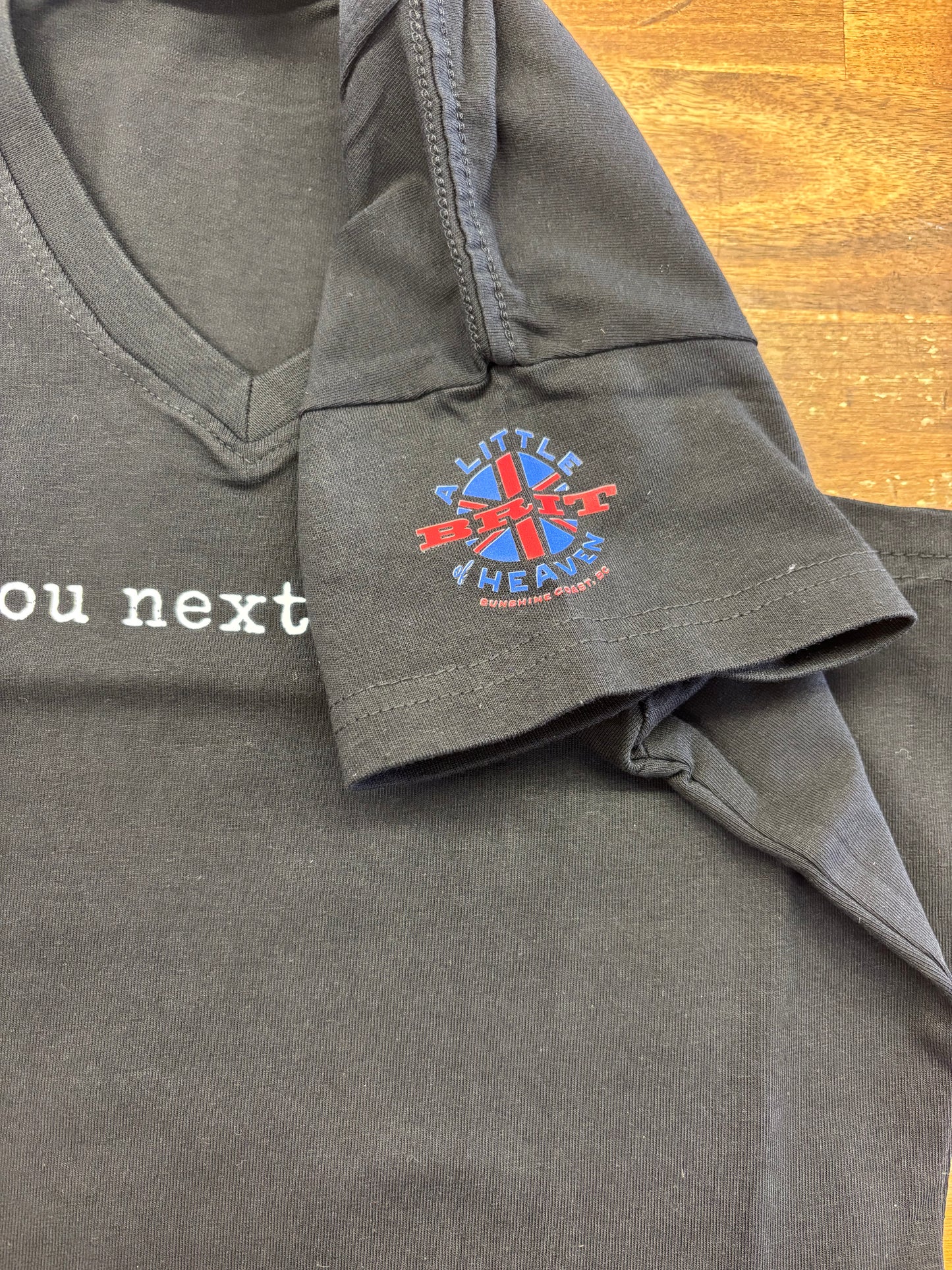 see you next tuesday T-Shirt, Black women’s fitted V-neck size Small