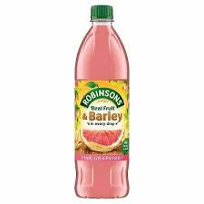Robinsons fruit and barley pink grapefruit, 1 L