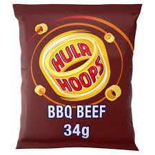 Hula Hoops, BBQ Beef flavor, 34 g