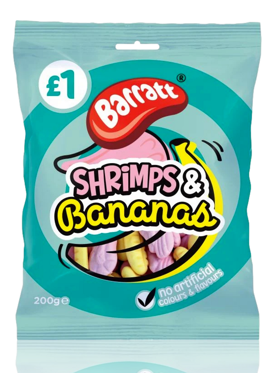 Barratt shrimps and bananas 150g