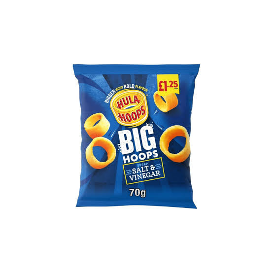 Hula Hoops Big Hoops -Salt & Vinegar 70g