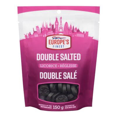 Europe Finest  Double Salted Liquorice 150g