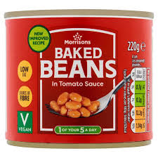 Morrisons Baked Beans in Tomato Sauce 220g