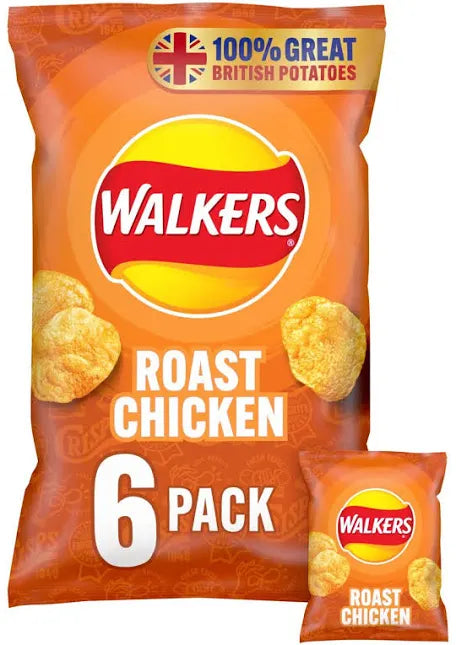 Walkers Roast Chicken 6pk