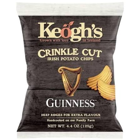 Keoghs Irish Crisps- Guinness Flavour 125g