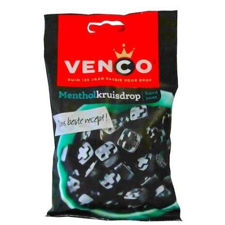 Venco Menthol Cross Liquorice 120g