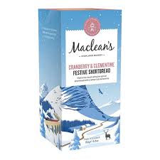 MacLeans Highland Bakery, Cranberry and Clementine Festive Shortbread 150 g
