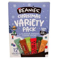 Beanies Flavoured Coffee Christmas variety pack 12 pack