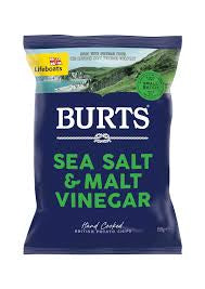 Burt’s  Sea Salt & Malt Vinegar Crisps 150g