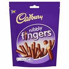 Cadbury Nibbly Chocolate Mini Fingers 125g