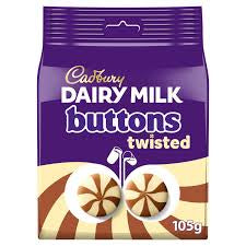 Cadbury Twisted Buttons 105g