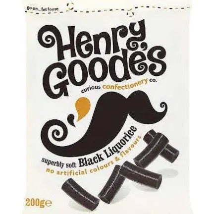 Henry Goodes soft black Liquorice 200g