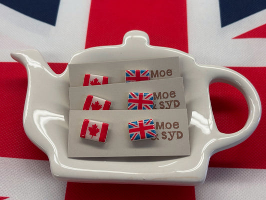 Union Jack & Canada Earrings